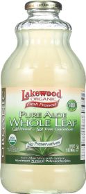 LAKEWOOD: Organic Fresh Pressed Pure Aloe Whole Leaf Juice