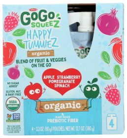 GOGO SQUEEZ: Happy Tummiez Stw 4Pk Prb