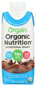 ORGAIN: Organic Vegan Nutritional Shake Smooth Chocolate