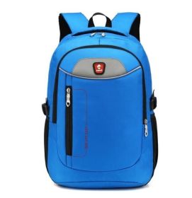 Backpack, Travel Water Resistant School Backpack (Color: Blue, size: M)