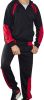 Men's Tracksuits 2 Piece Outfits Hooded Full Zip Casual Sweatsuits Regular Slim Fit Sport Suits Jacket & Pants Sets