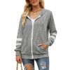 Long Sleeve Cardigan Zip Hoodie Sweatshirt
